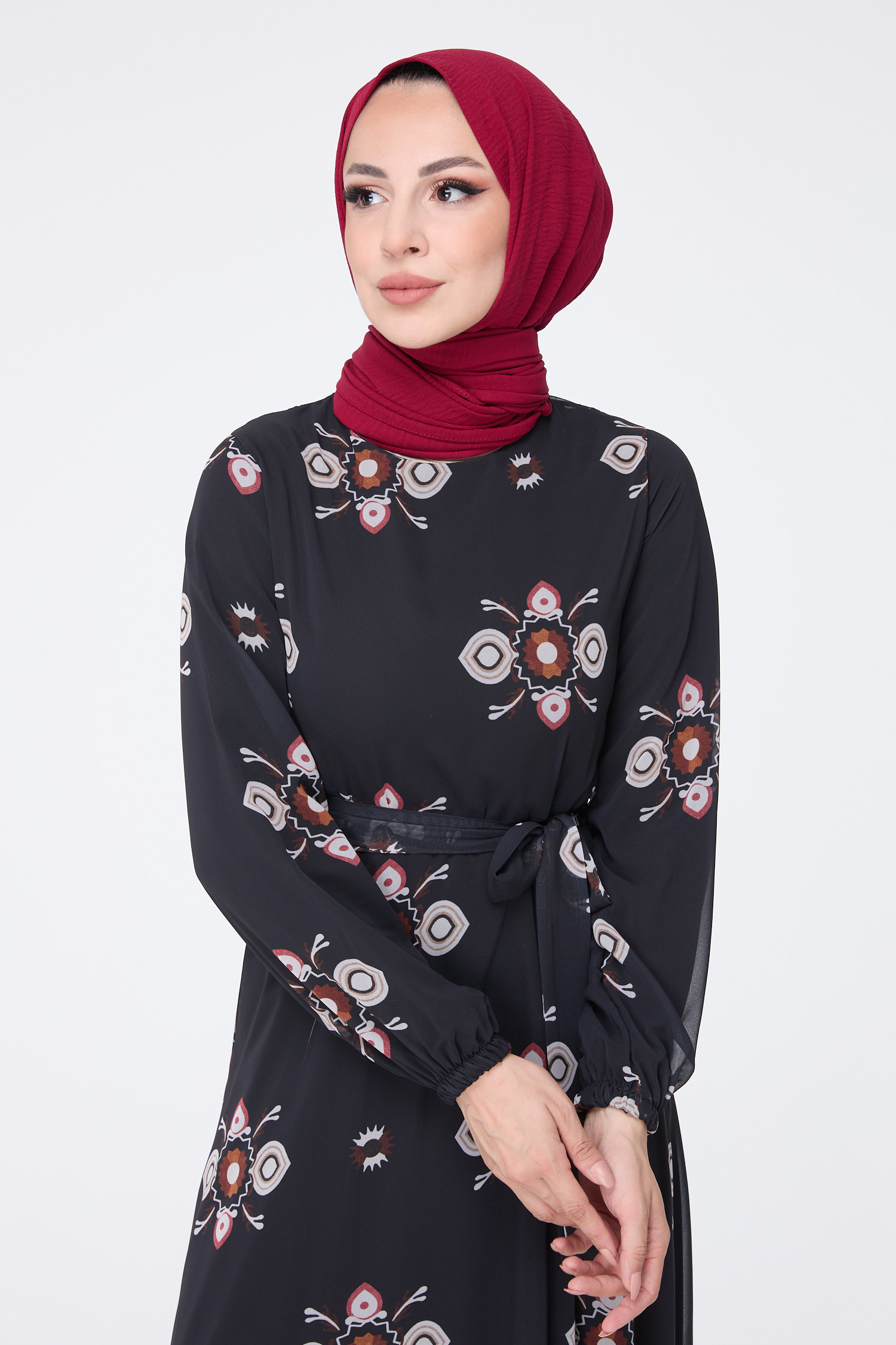 Elbise Siyah - 10352 - 4