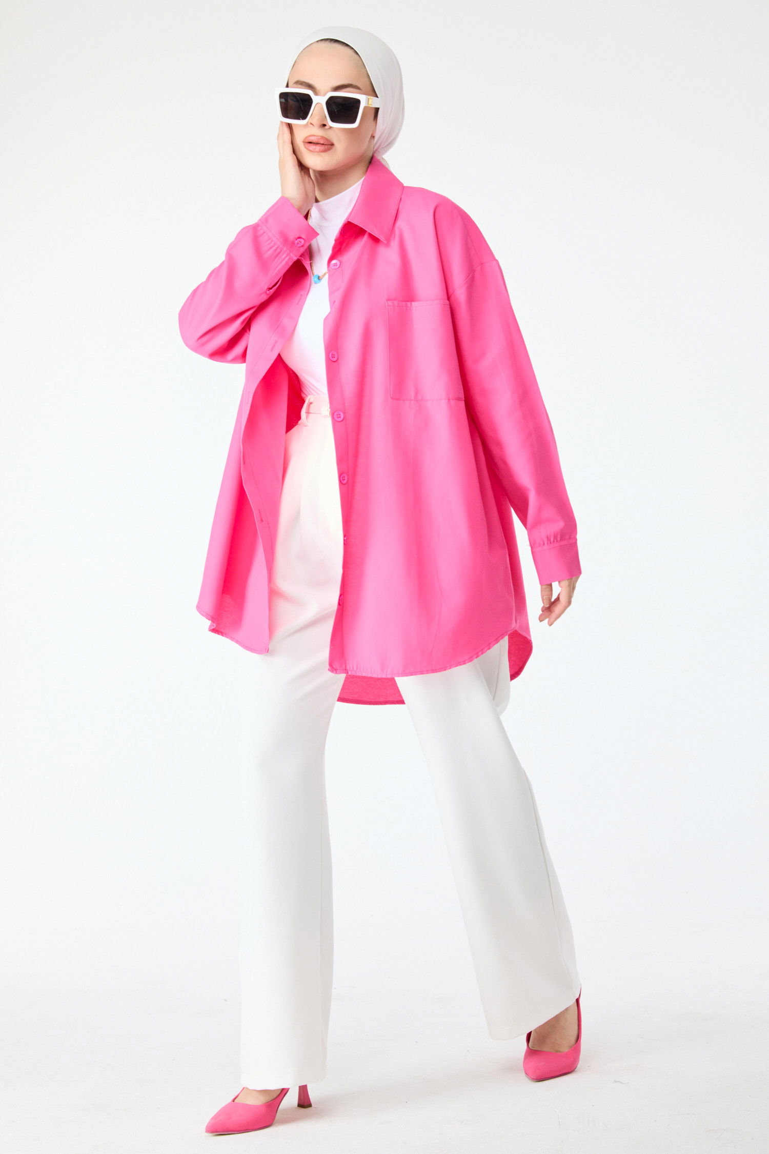 Tunik Fusya - 10810 - 2