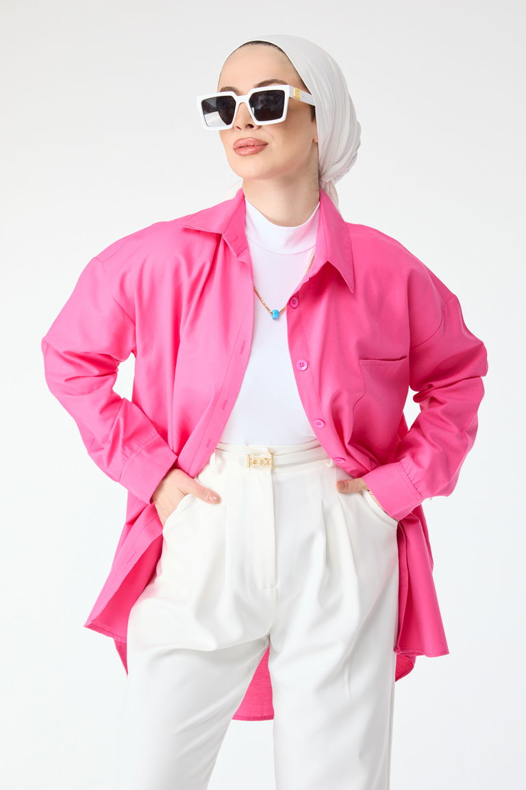 Tunik Fusya - 10810 - TOFİSA