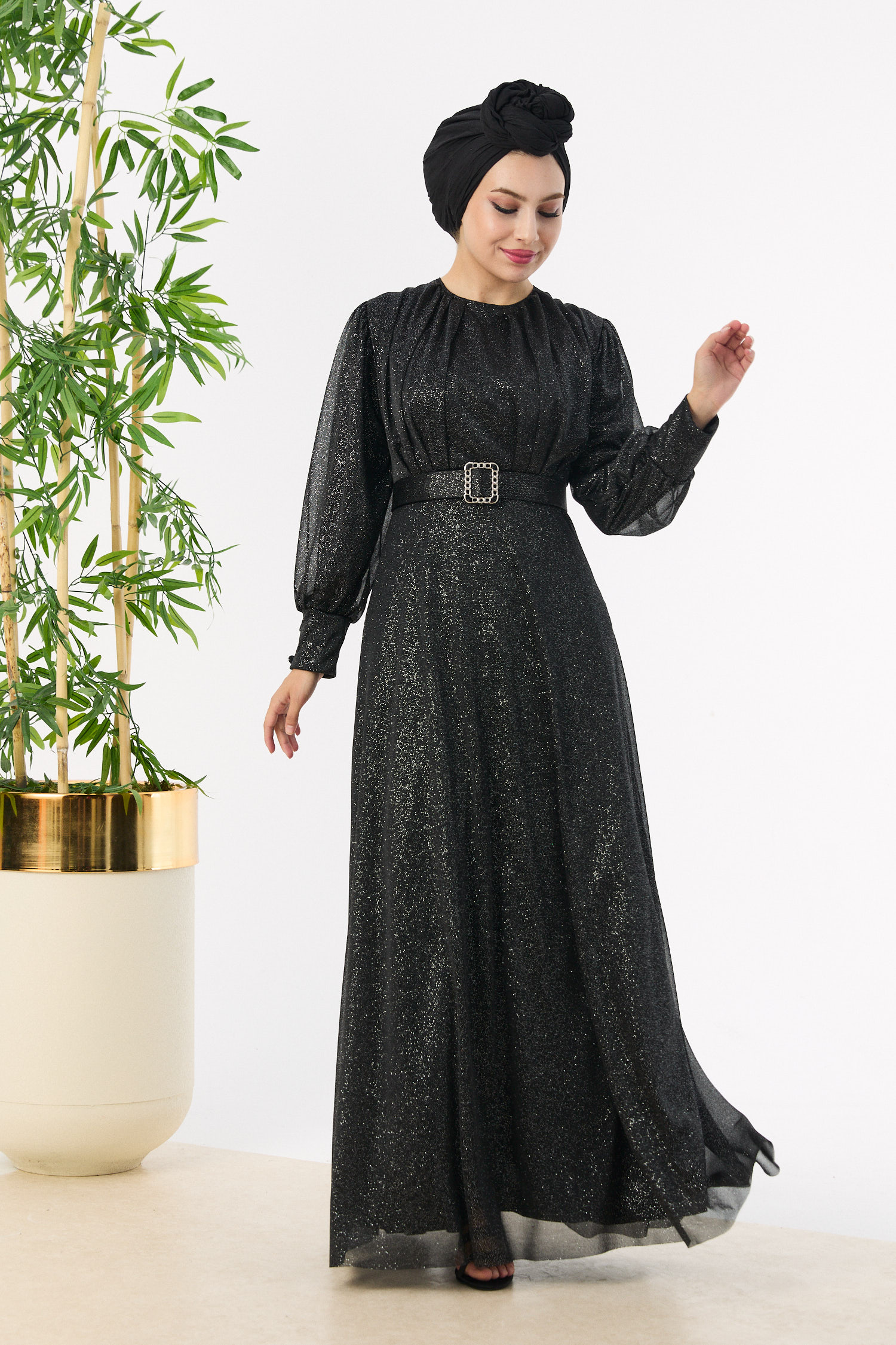 Abiye Elbise Siyah - 11005 - 2