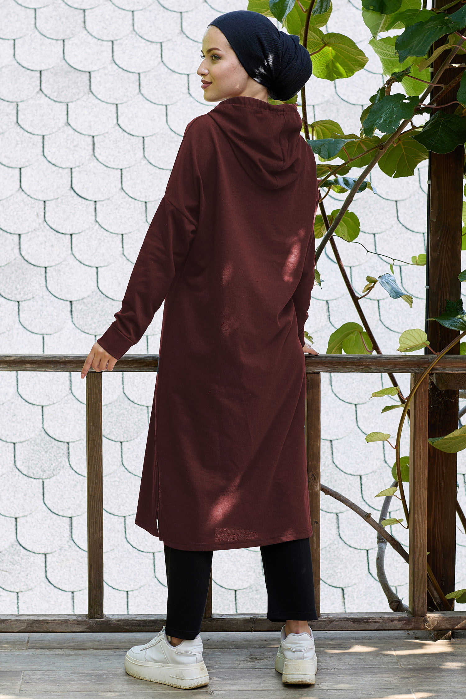 11006-KAHVE Tunik - 3