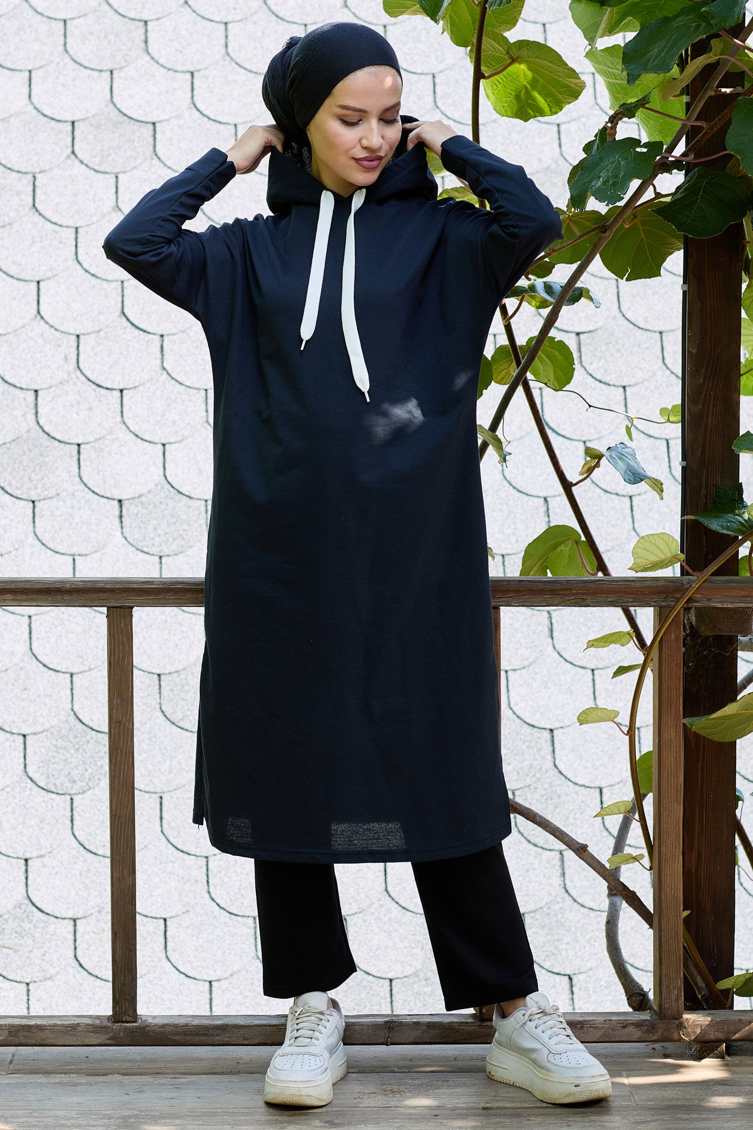 11006-LACIVERT Tunik - 2