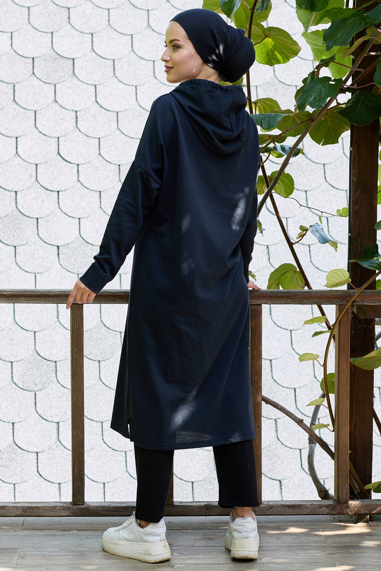 11006-LACIVERT Tunik - 4