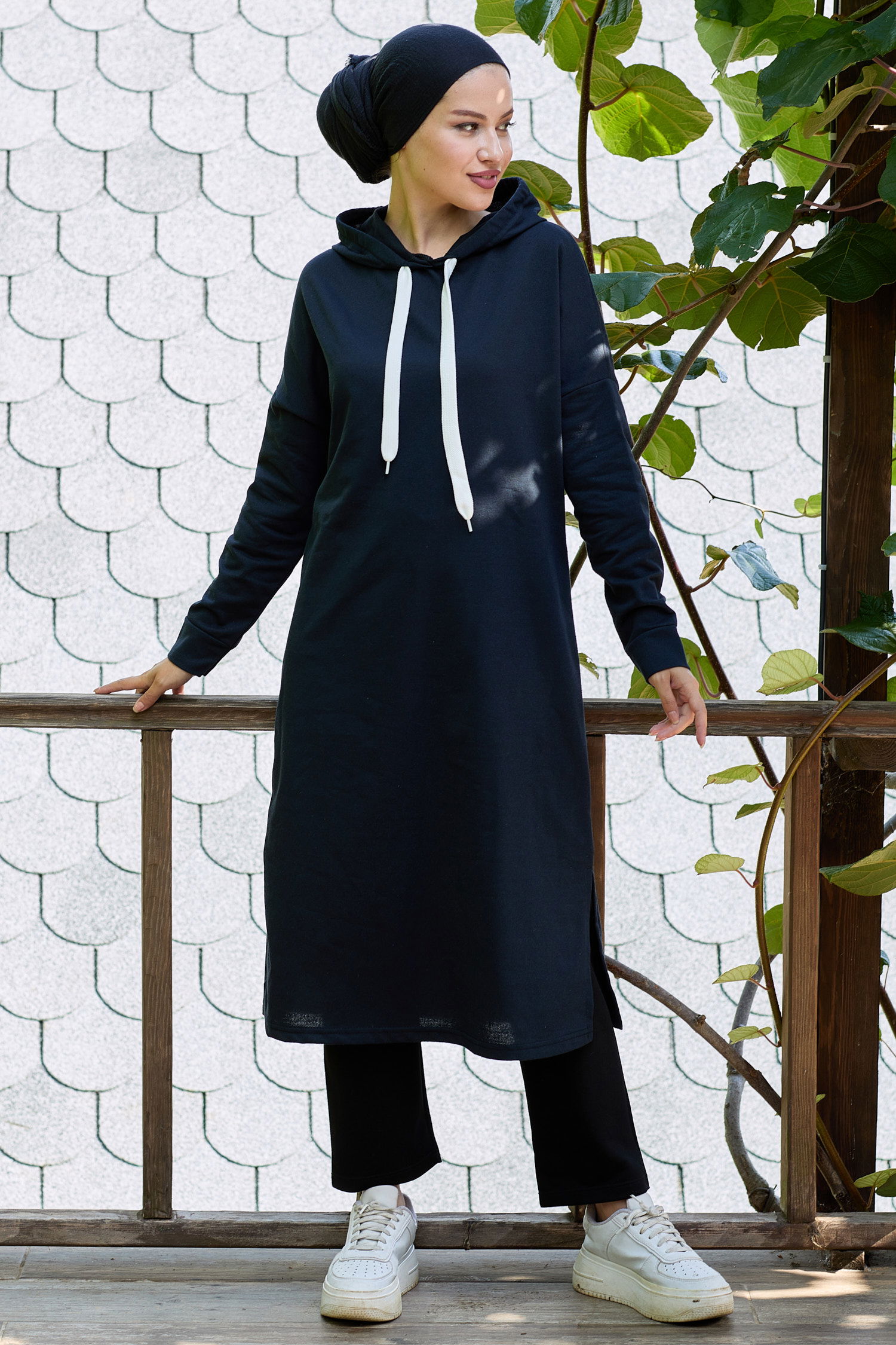 11006-LACIVERT Tunik - 3