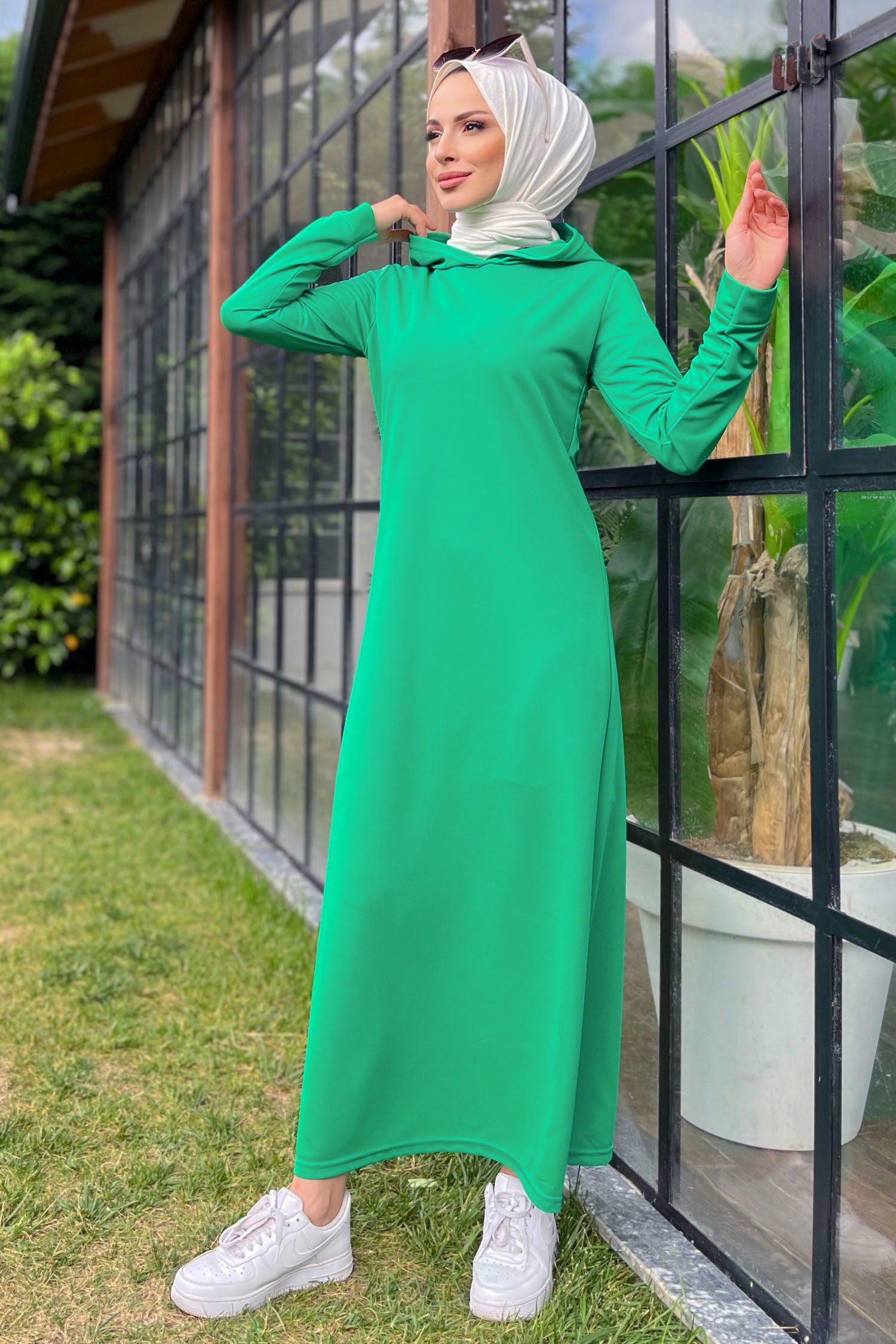 Elbise Yeşil - 11048 - 1