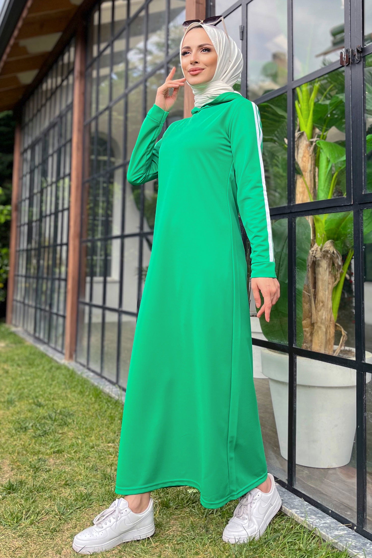 Elbise Yeşil - 11048 - 2