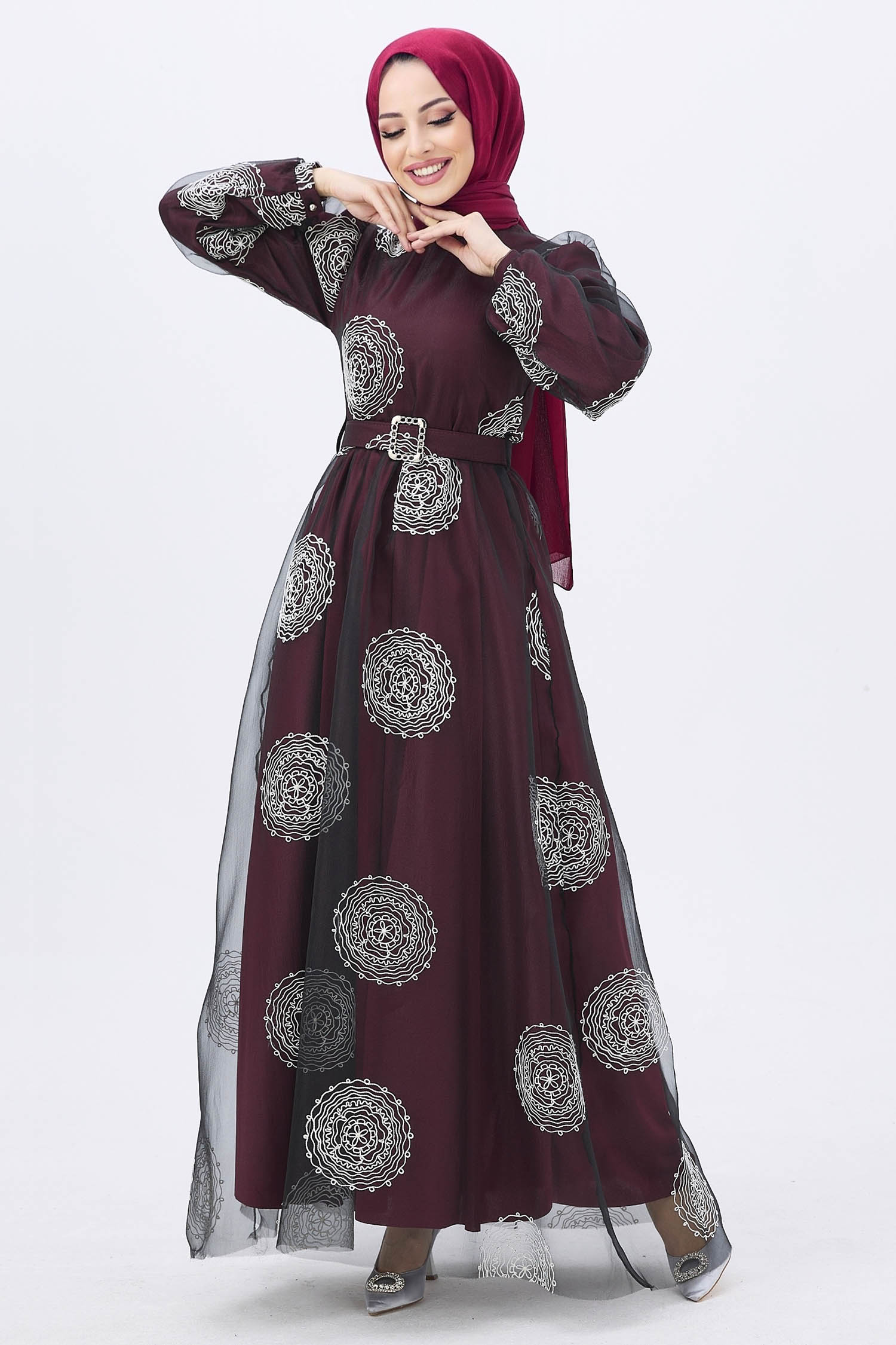 11175-BORDO Abiye - 3
