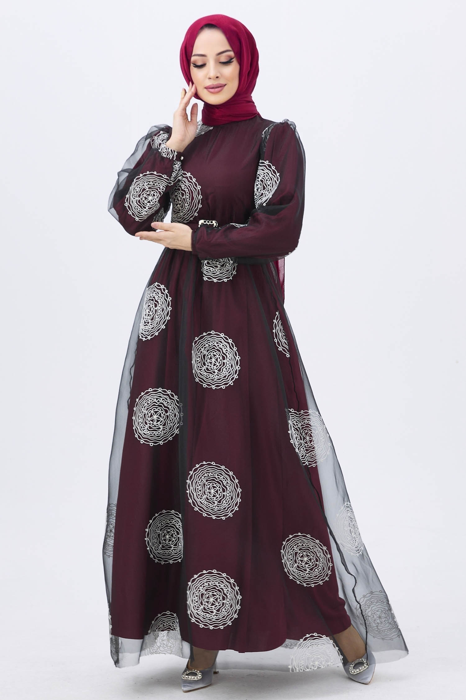 11175-BORDO Abiye - 4