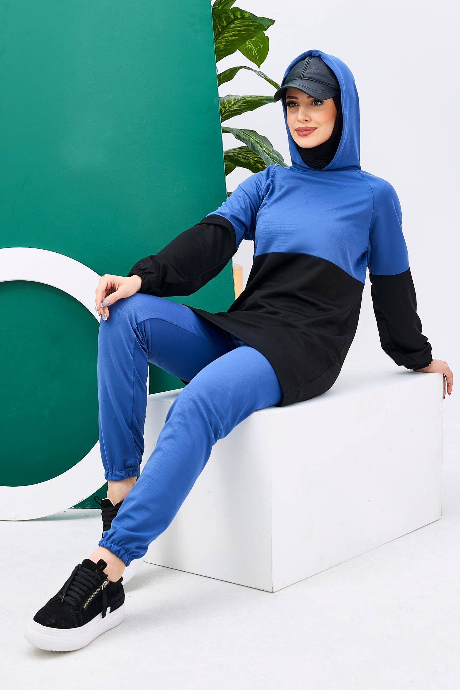 11180-INDIGO Tunik+Pantolon - 2