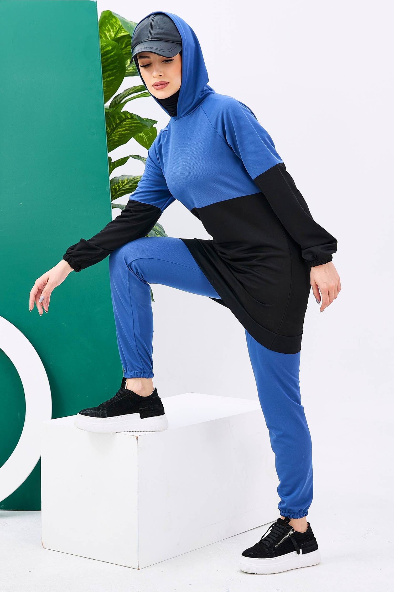 11180-INDIGO Tunik+Pantolon - 3