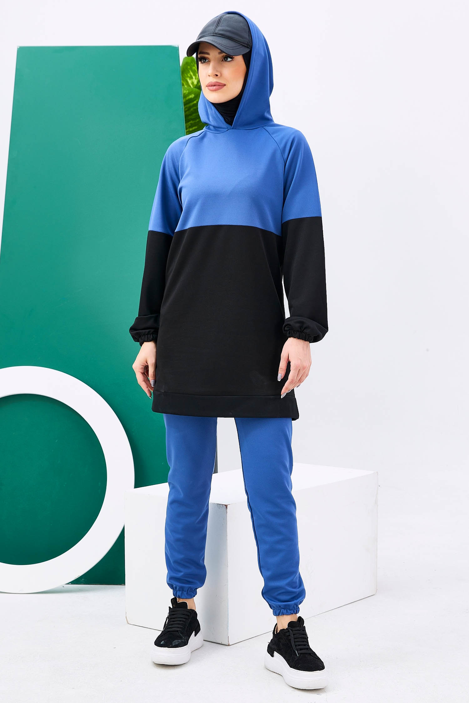 11180-INDIGO Tunik+Pantolon - 4