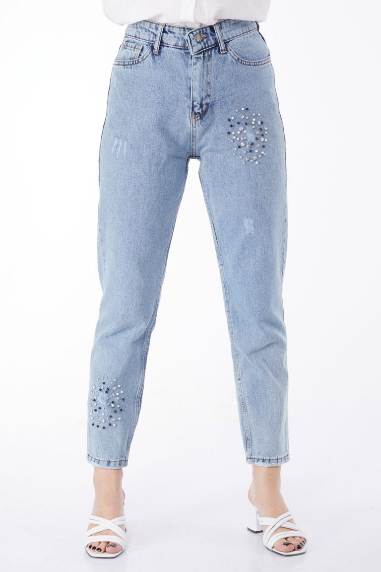 11189-BUZ-MAVI Kot Pantloon - TOFİSA