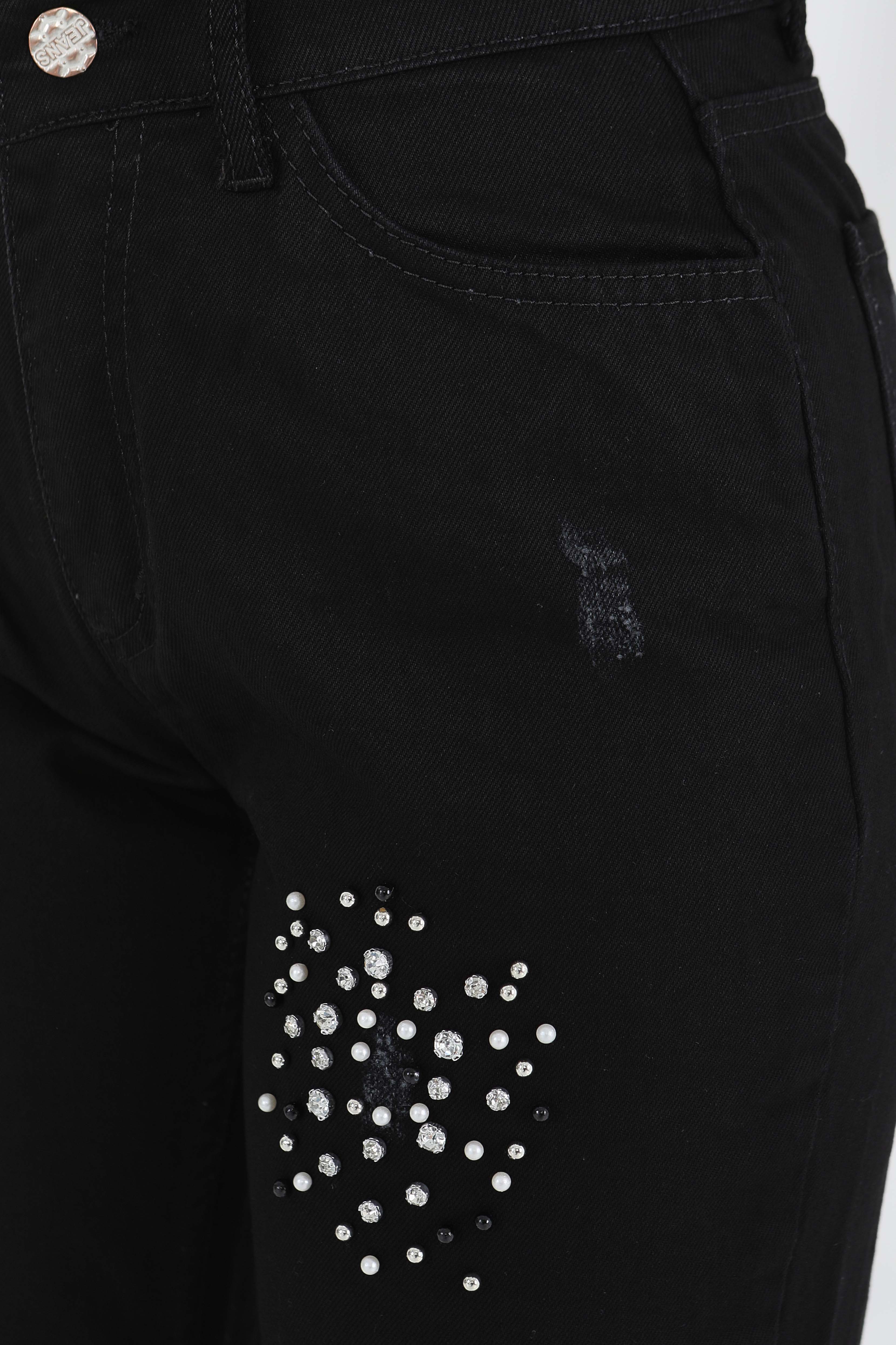 11189-SIYAH Kot Pantloon - 6