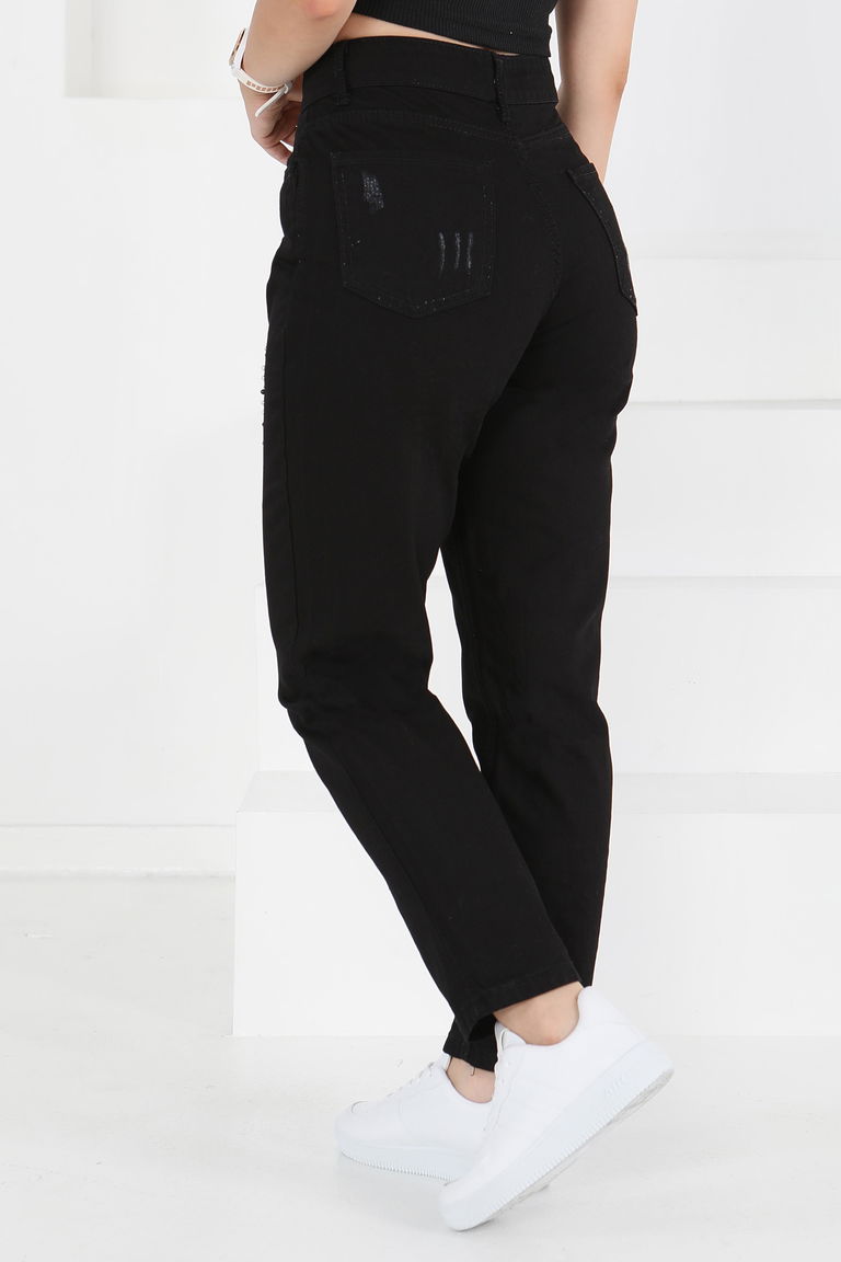 11189-SIYAH Kot Pantloon - TOFİSA