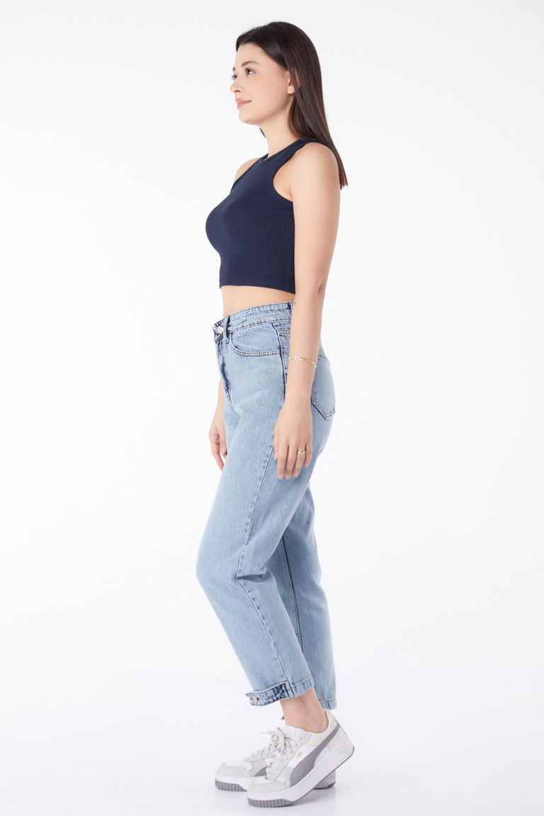 11190-BUZ-MAVI Kot Pantolon - TOFİSA