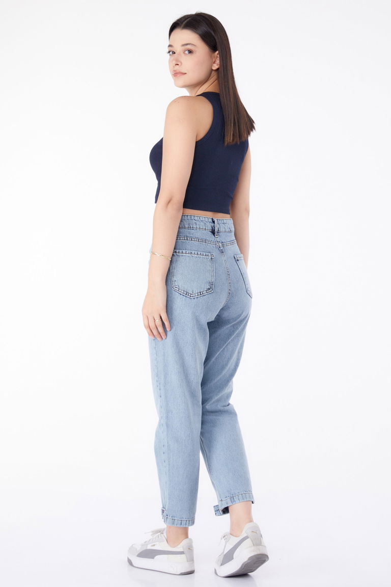 11190-BUZ-MAVI Kot Pantolon - TOFİSA