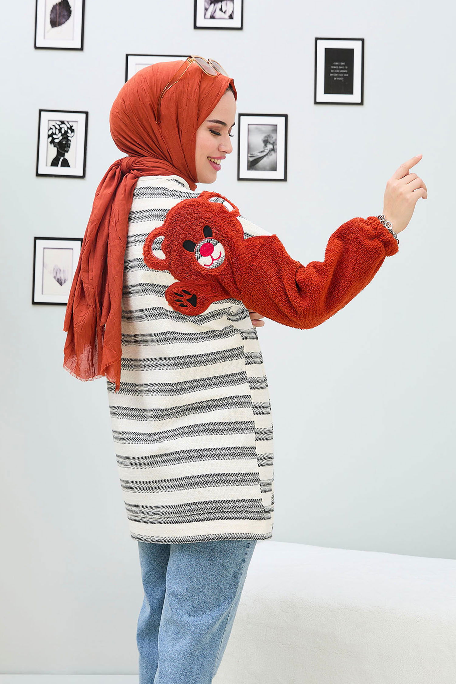 11223-SIYAH Tunik - 2
