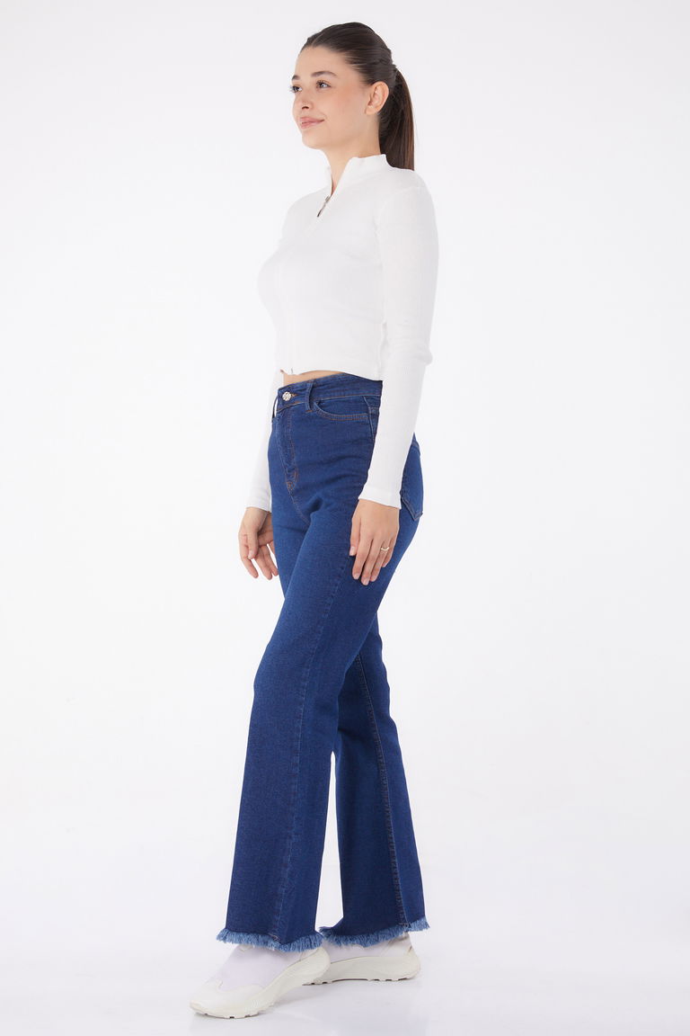 11319-KOYU-MAVI Kot Pantolon - TOFİSA