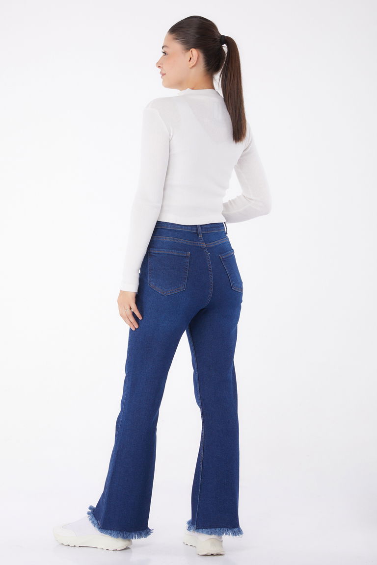 11319-KOYU-MAVI Kot Pantolon - TOFİSA