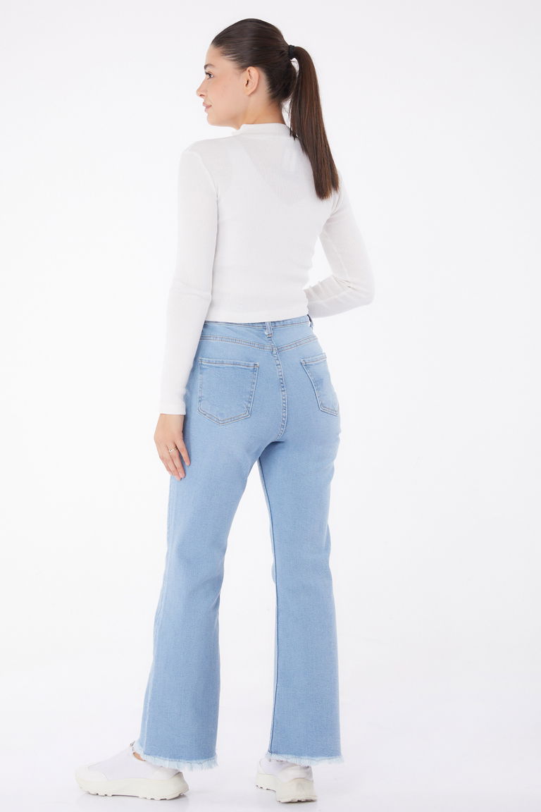 11319-MAVI Kot Pantolon - TOFİSA