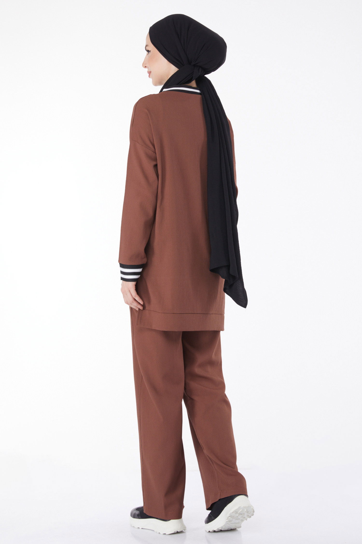 11321-KAHVE Tunik Pantolon - 4