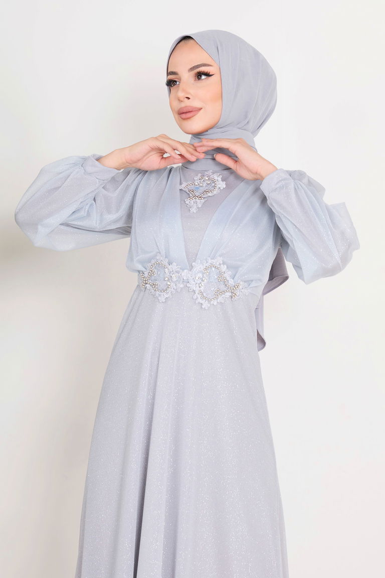 Abiye Gri - 11365 - TOFİSA