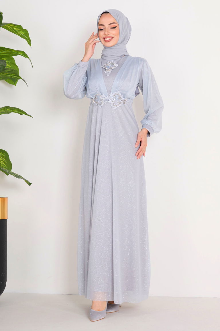 Abiye Gri - 11365 - TOFİSA