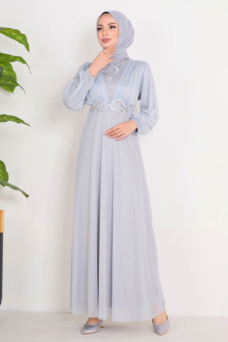 Abiye Gri - 11365 - TOFİSA