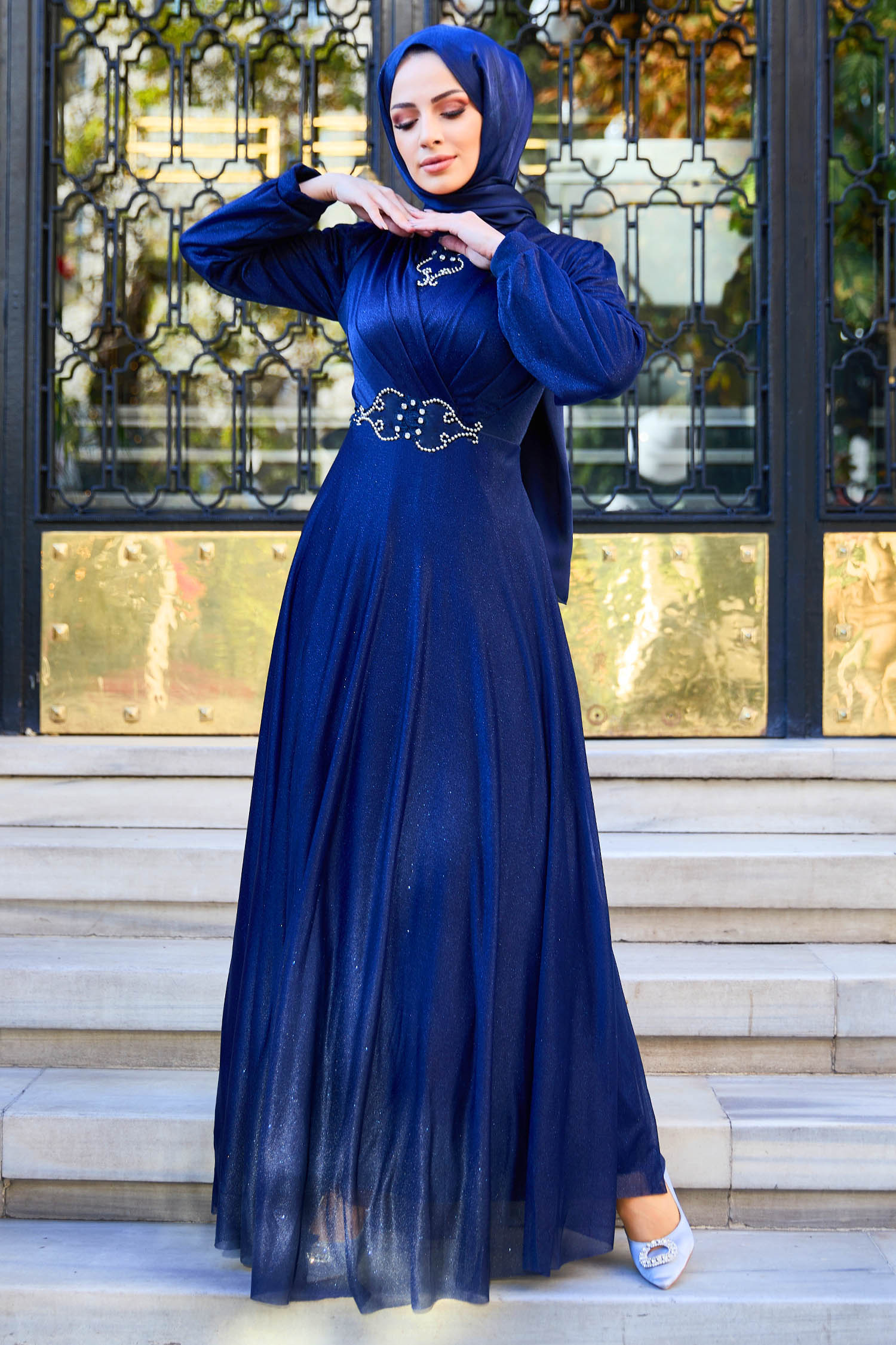 Abiye Lacivert - 11365 - 2