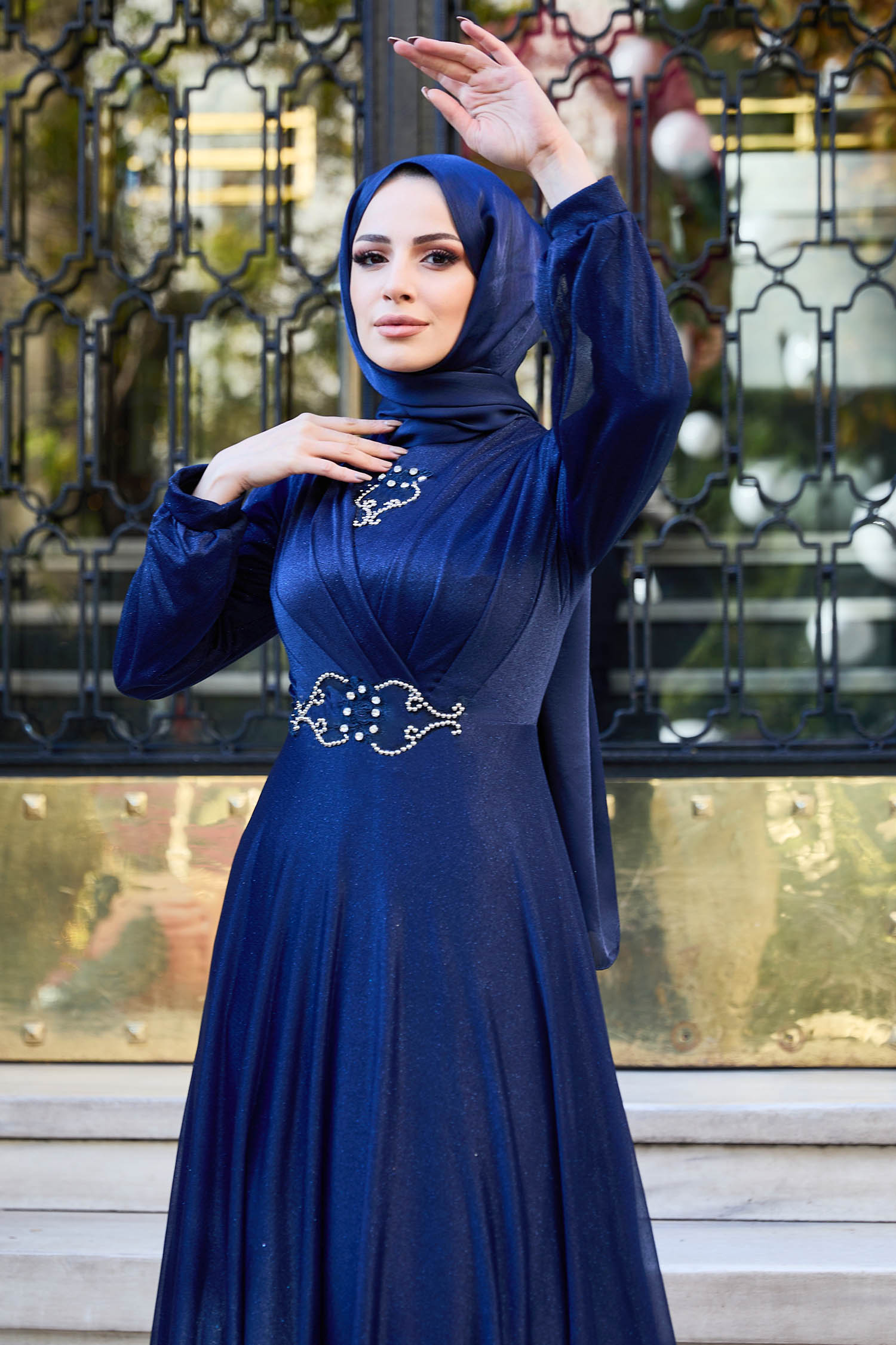 Abiye Lacivert - 11365 - 4