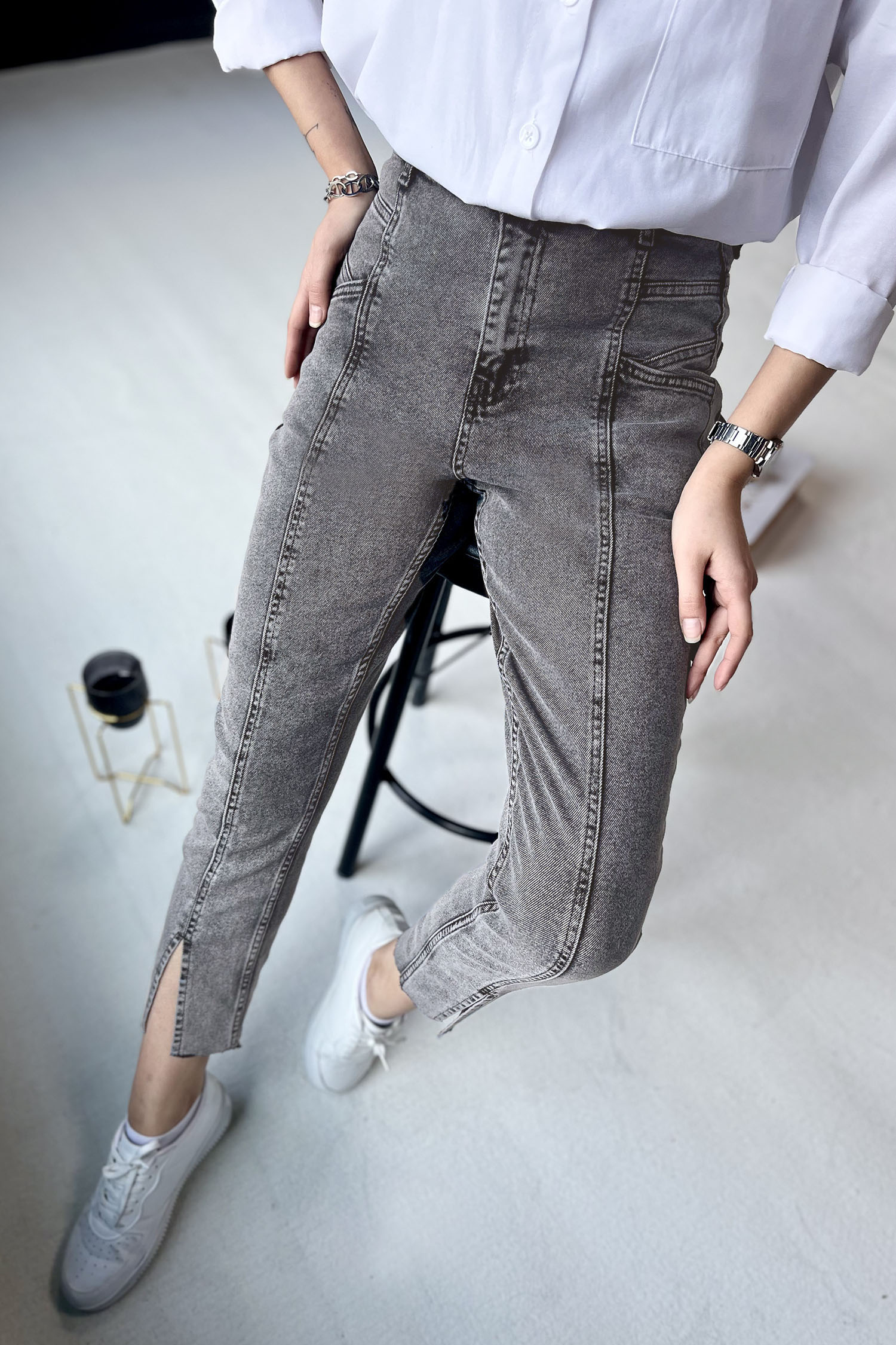Kot Pantolon Füme - 11398 - 4