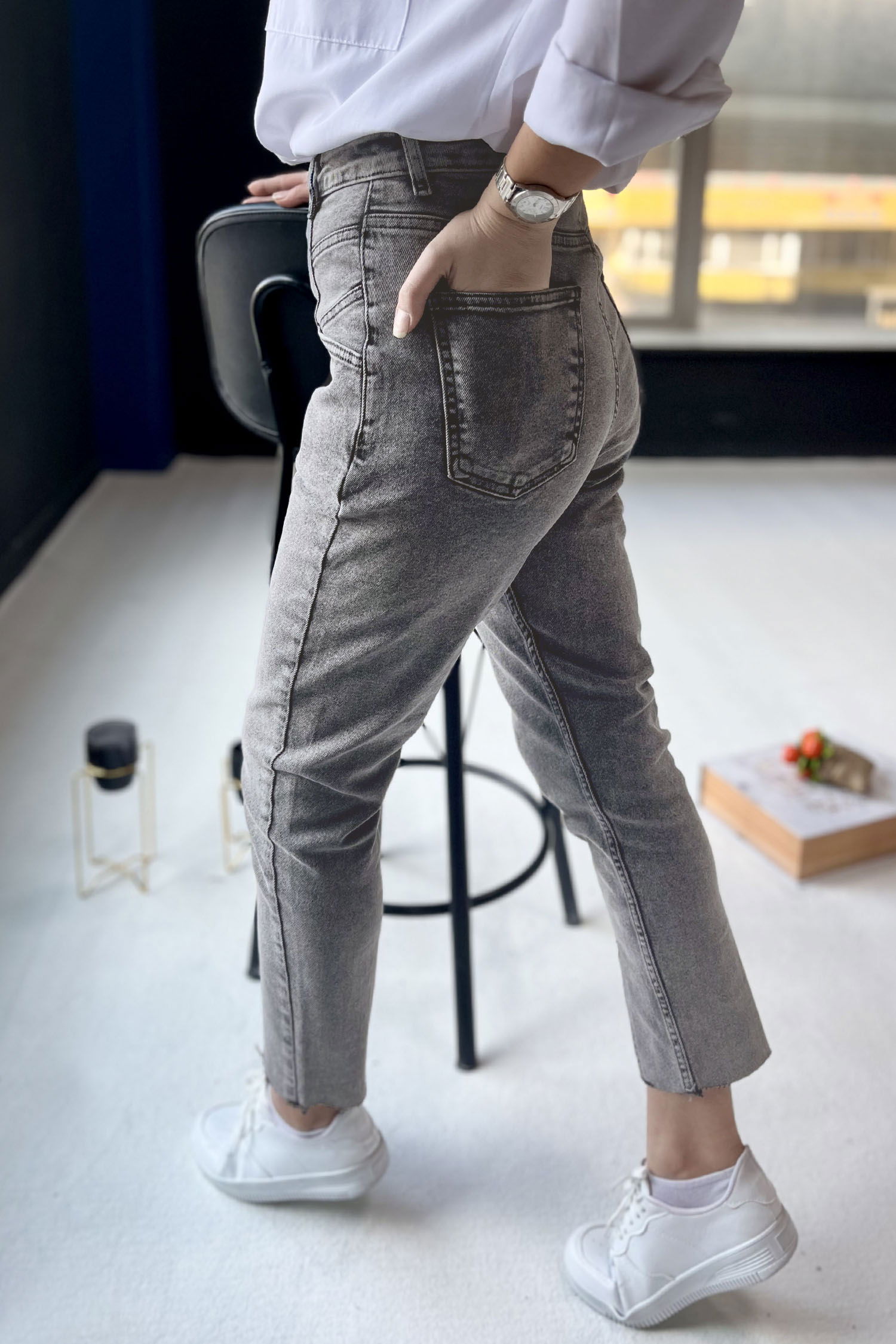 Kot Pantolon Füme - 11398 - 6