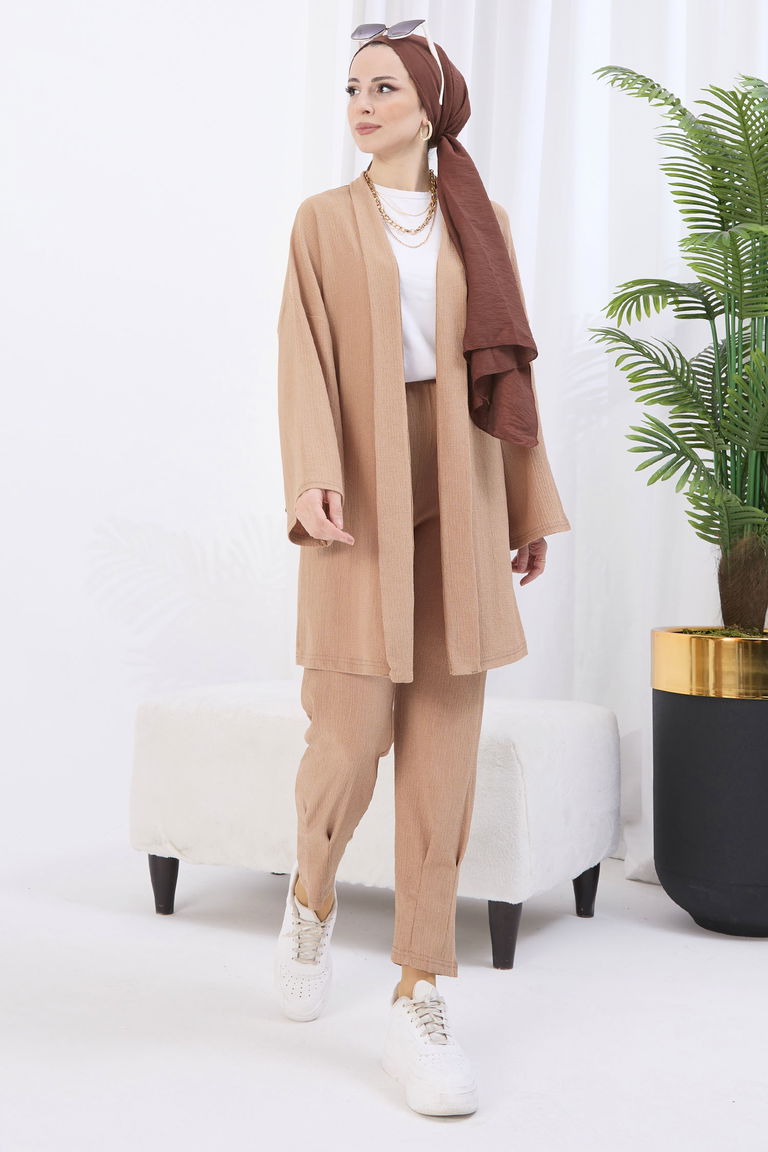 11432-VIZON Hırka Pantolon - TOFİSA