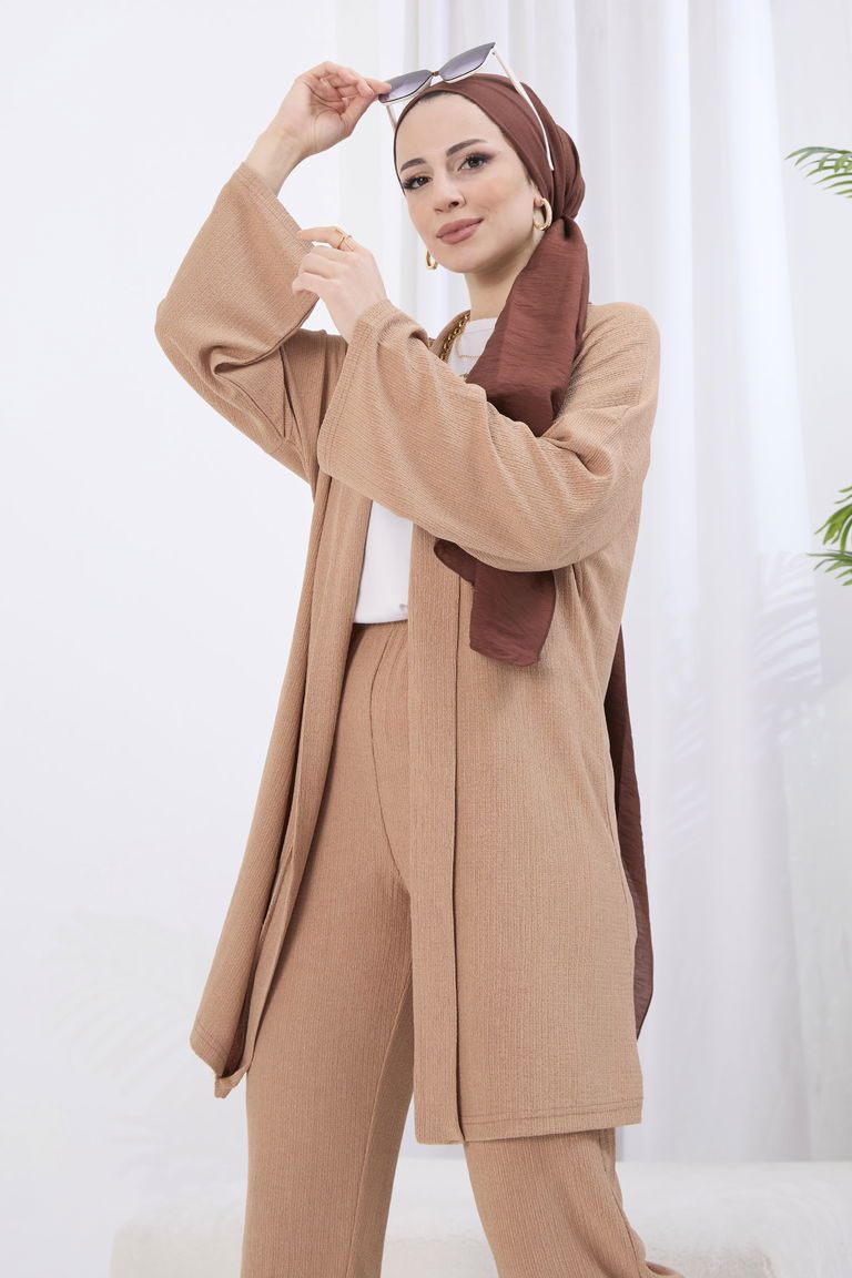 11432-VIZON Hırka Pantolon - TOFİSA