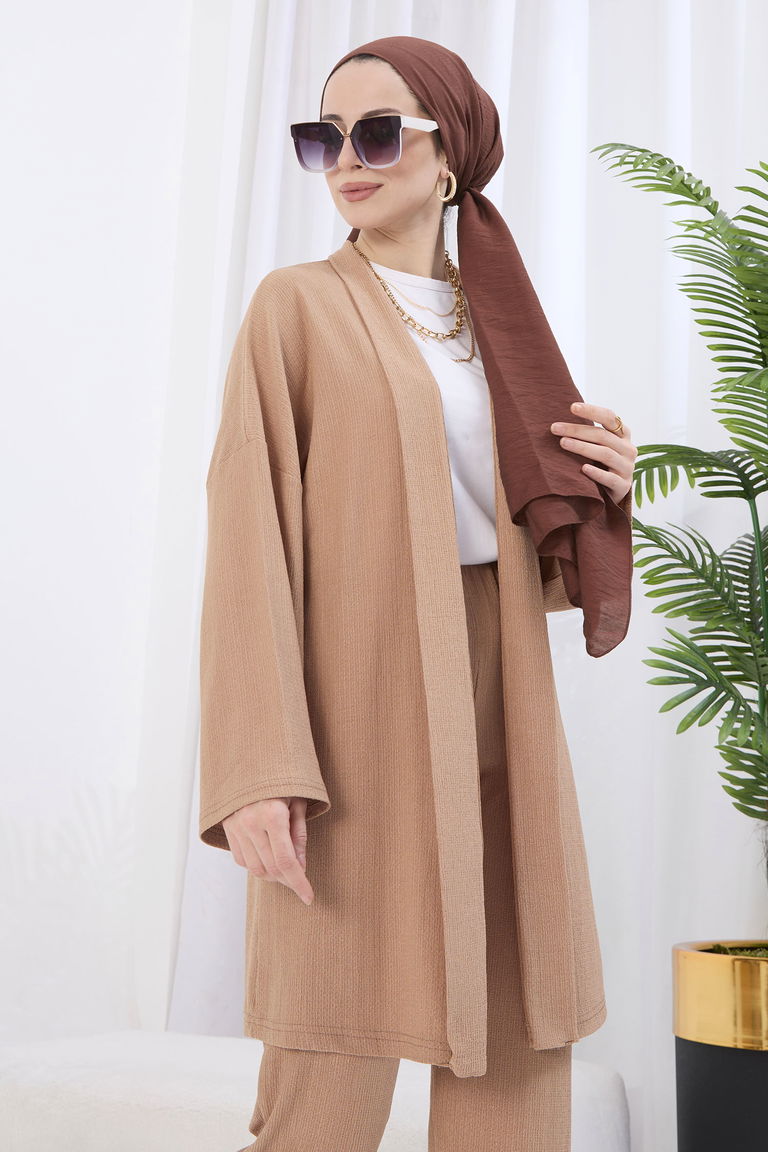 11432-VIZON Hırka Pantolon - TOFİSA