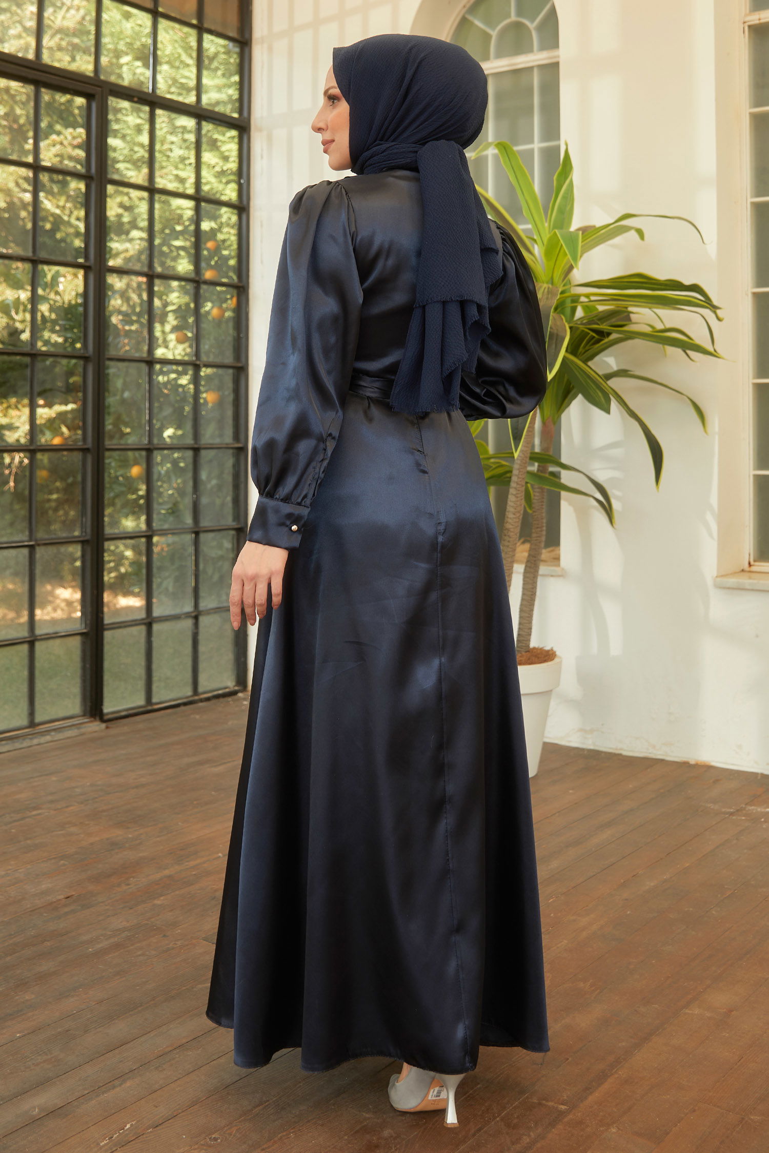 Elbise Lacivert - 11482 - 7