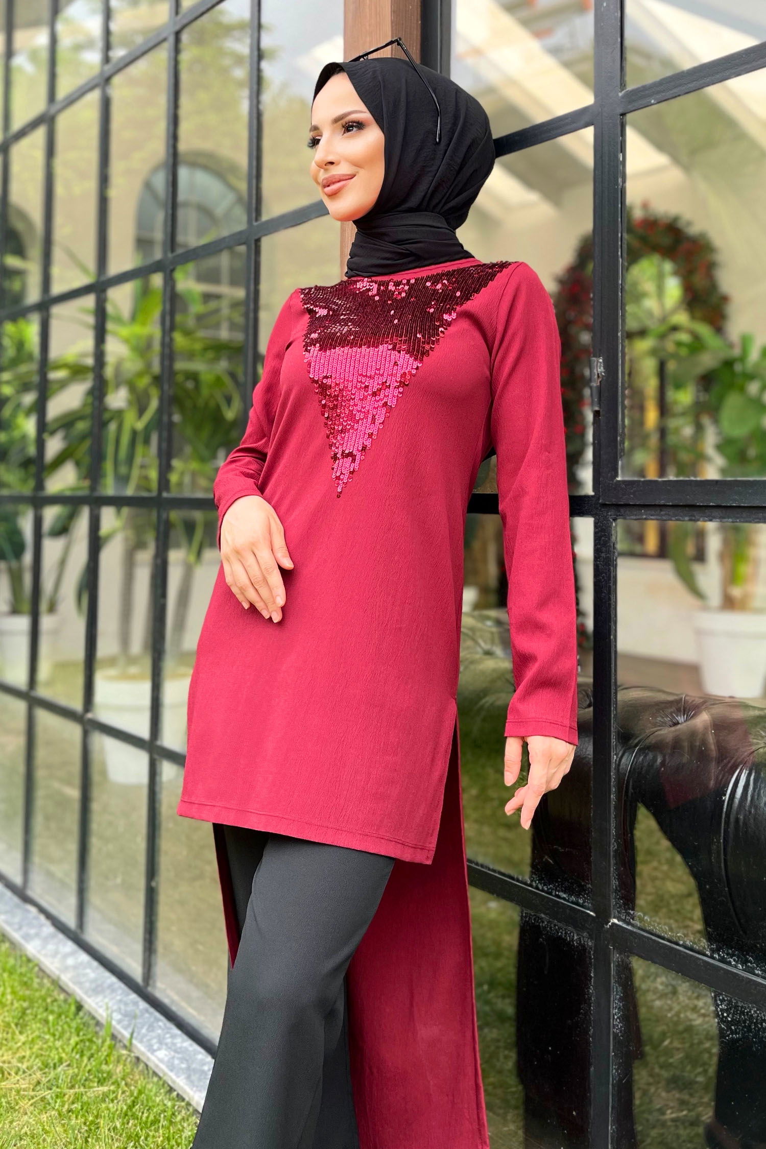 11514-BORDO Tunik+Pantolon - 4