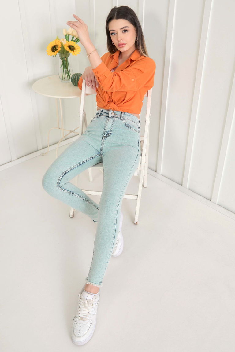 Kot Pantolon Buz Mavi - 11602 - TOFİSA