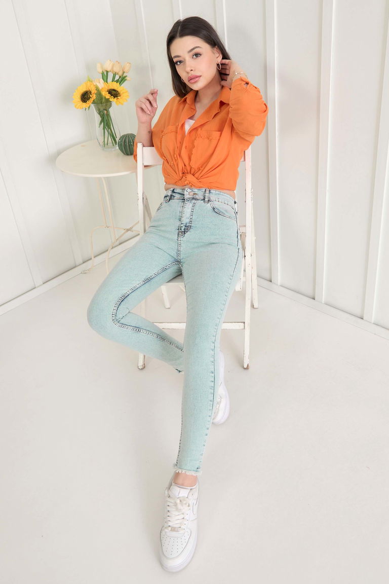 Kot Pantolon Buz Mavi - 11602 - TOFİSA