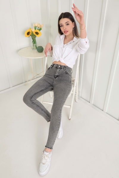 Kot Pantolon Füme - 11602 