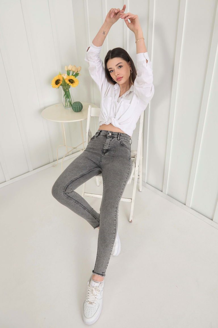 Kot Pantolon Füme - 11602 - TOFİSA