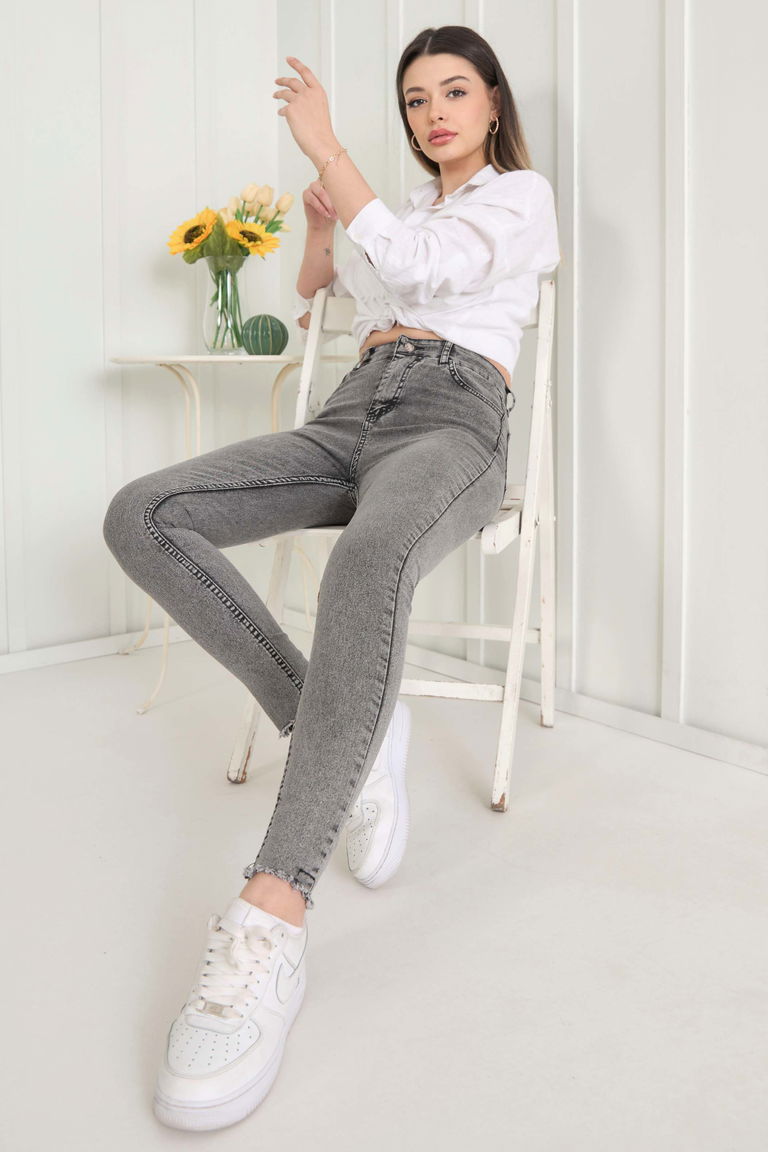 Kot Pantolon Füme - 11602 - TOFİSA