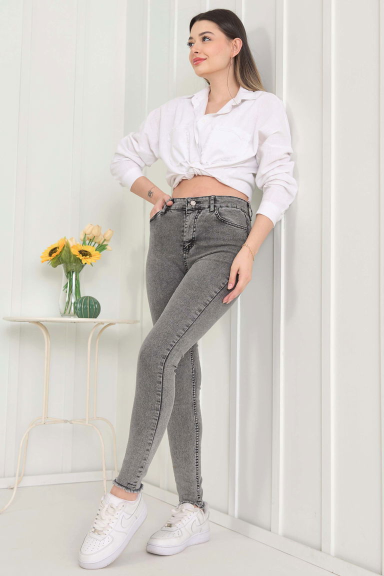 Kot Pantolon Füme - 11602 - TOFİSA