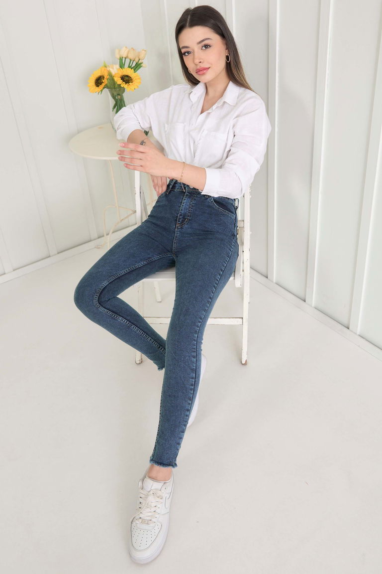 11602-KOYU-MAVI Kot Pantolon - TOFİSA