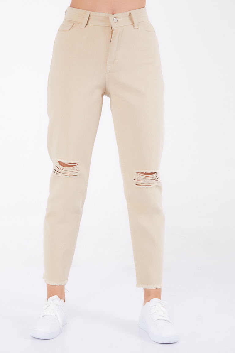 11603-BEJ Gabardin Pantolon - TOFİSA