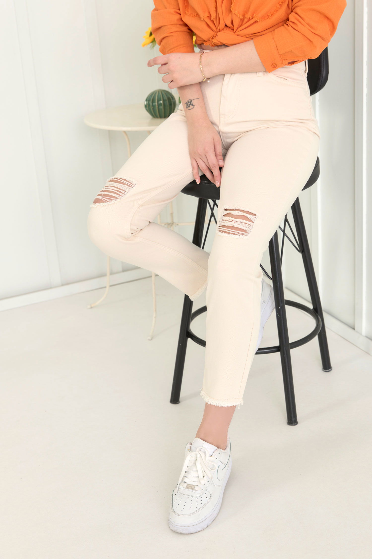 11603-EKRU Gabardin Pantolon - 7