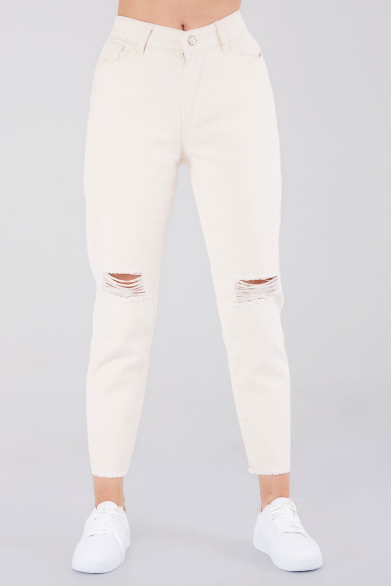 11603-EKRU Gabardin Pantolon - TOFİSA