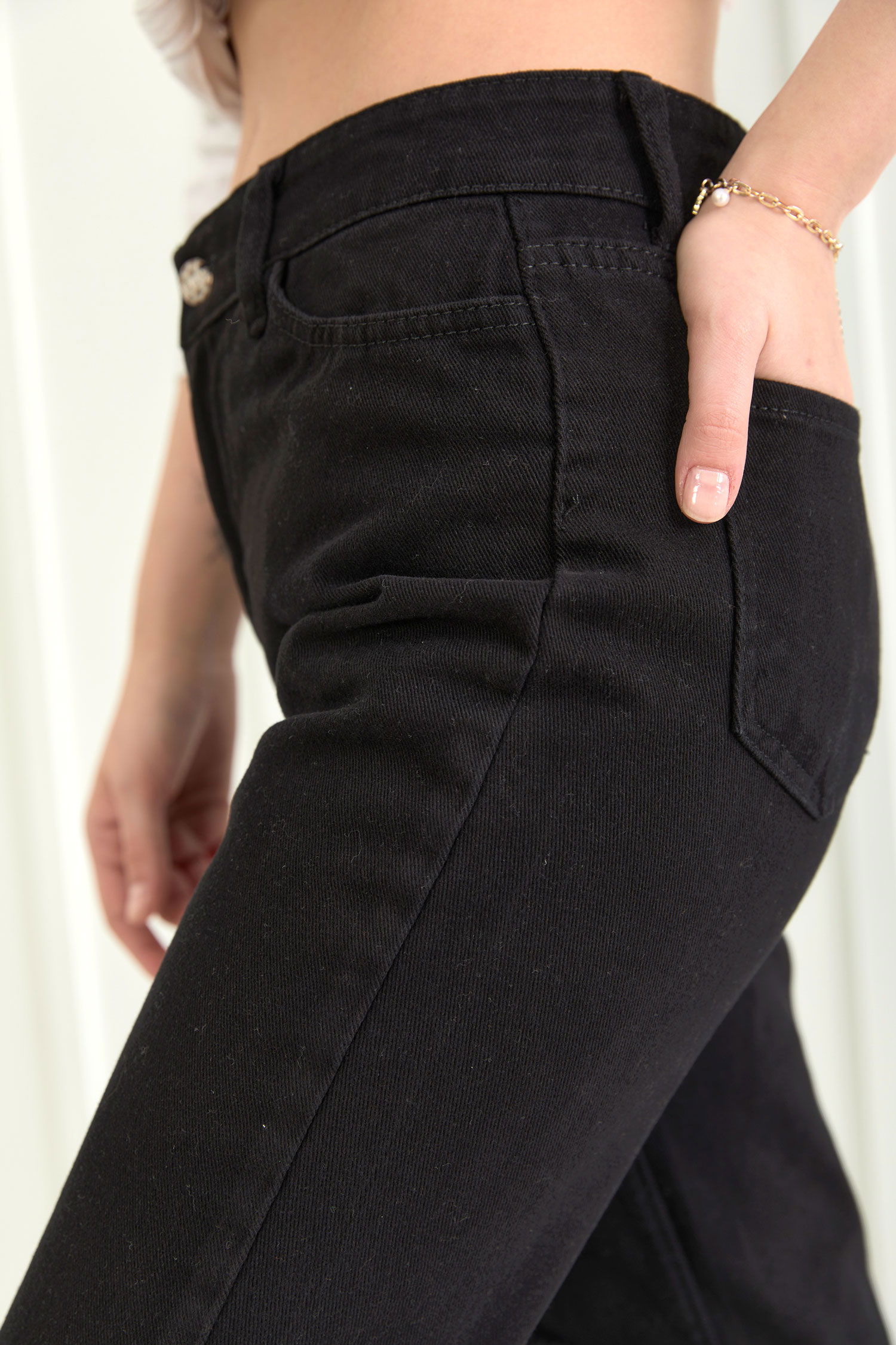 11603-SIYAH Gabardin Pantolon - 20
