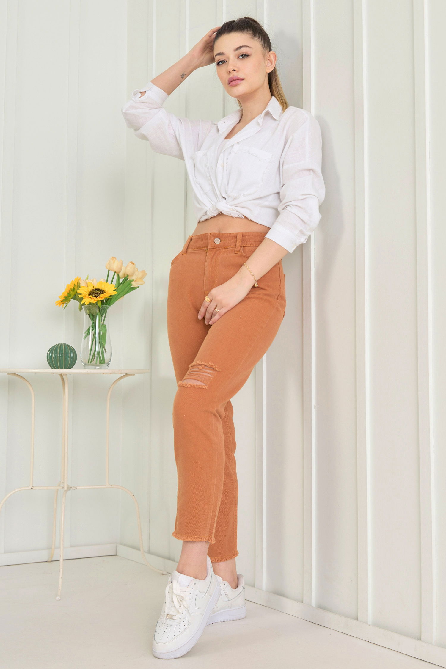11603-TABA Gabardin Pantolon - 9