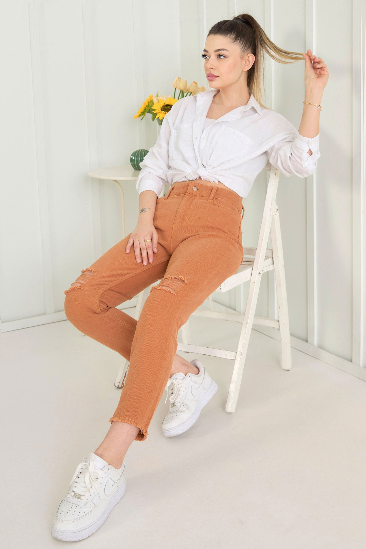 11603-TABA Gabardin Pantolon - 11